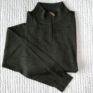 Brand New w Tags! WHTE STUFF UK Ramble Merino Funnel Pullover in Forest Size XXL